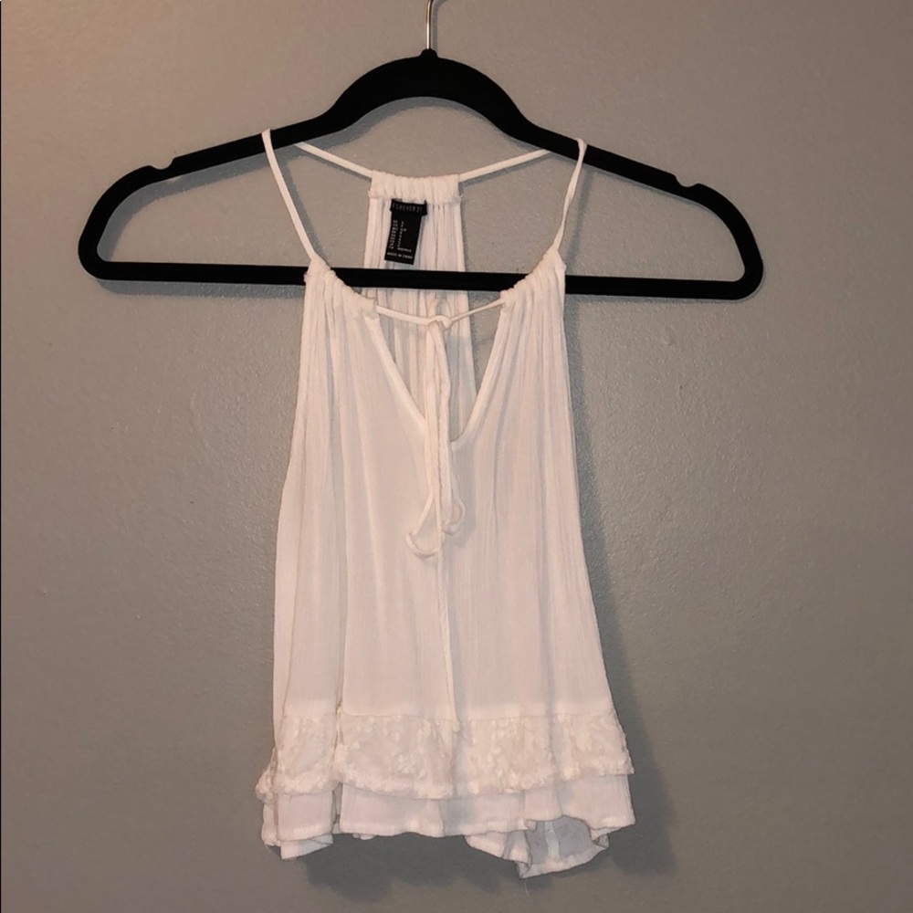 white tie tank top
